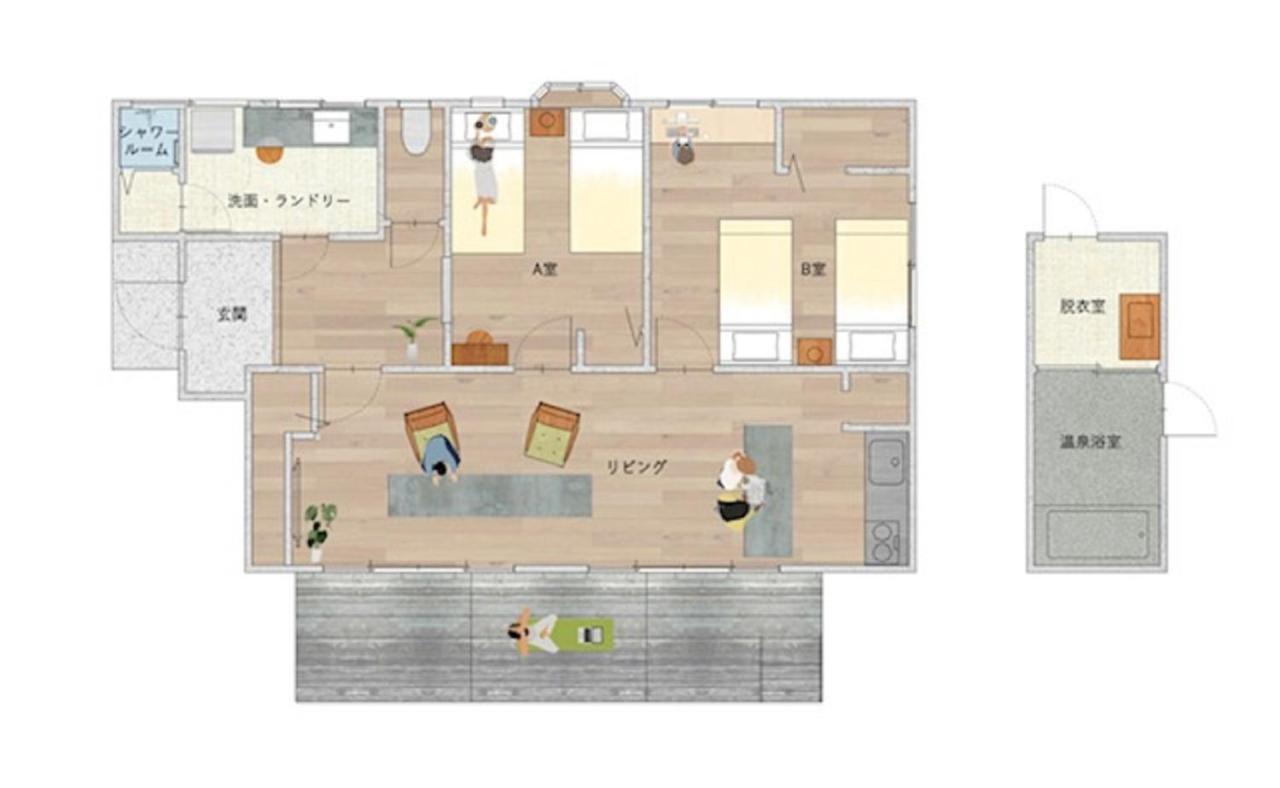 はなれ奏hanaresou-天然温泉付き貸別荘-1棟貸し Ferienhaus